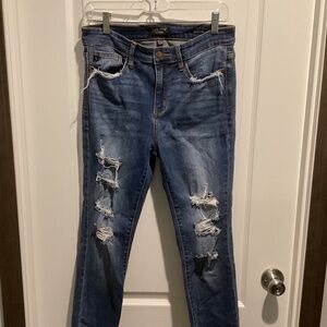 Juniors Judy Blue Skinny Distressed Jeans - Size 7/28 - JB82147MD